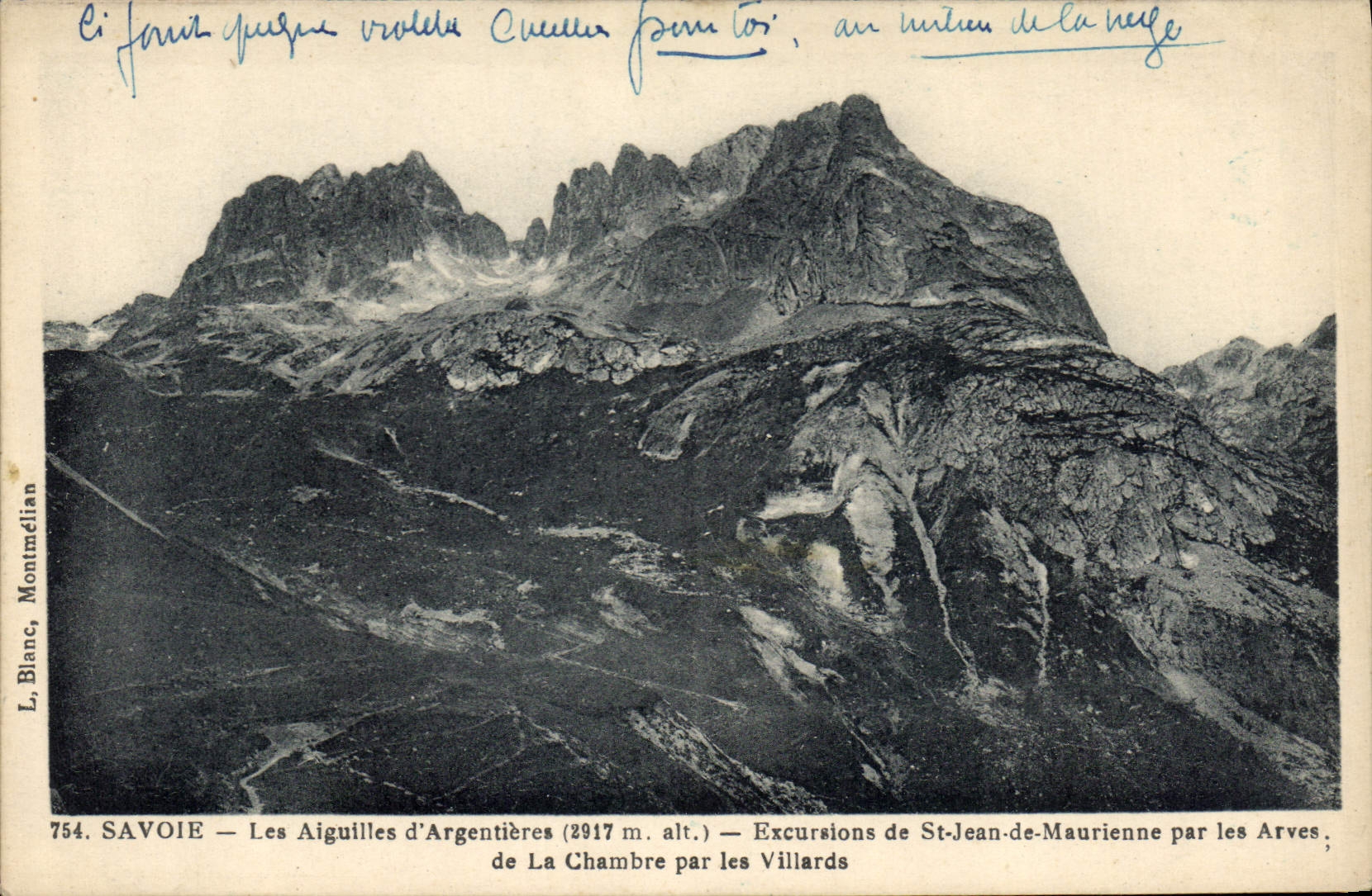 CPA Savoie les Aiguilles d'Argentieres Excursions de St Jean de Maurienne par les Arves de la Chambr