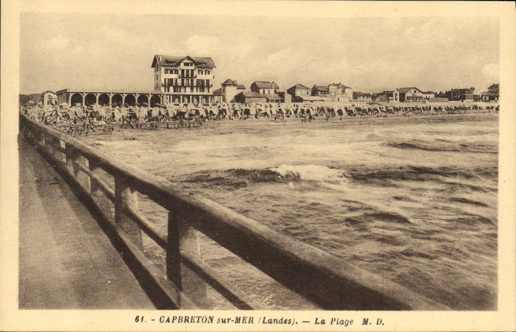 CPA Capbreton sur Mer Landes la Plage 