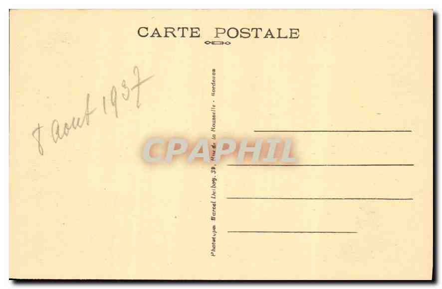 CPA Capbreton sur Mer Landes la Plage  — Rückseite