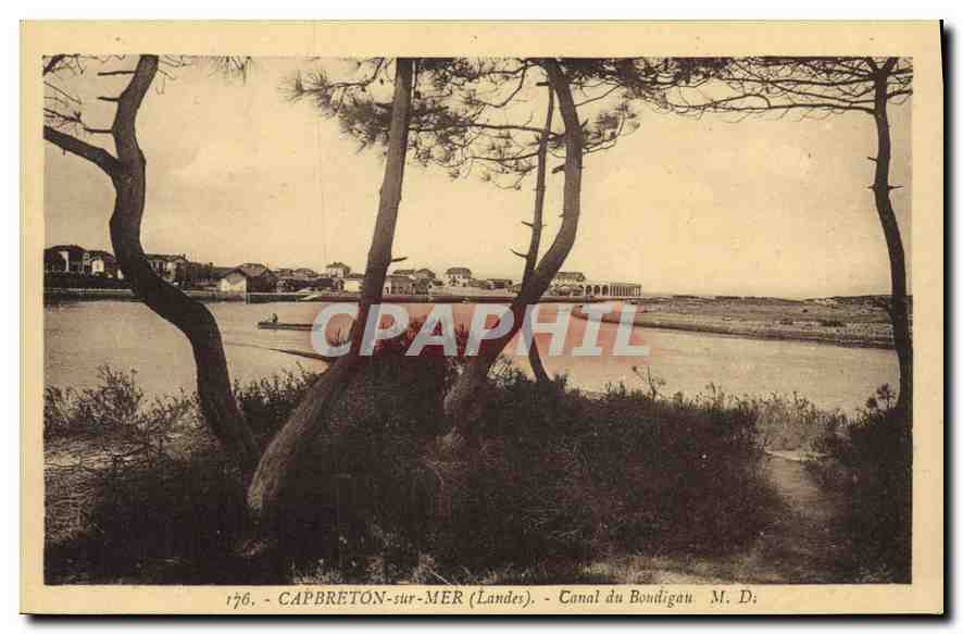 CPA Capbreton sur Mer Landes Canal du Boudigau 