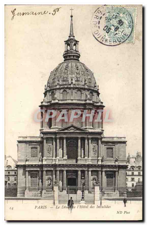 CPA Paris le Dome de l'hotel des Invalides 