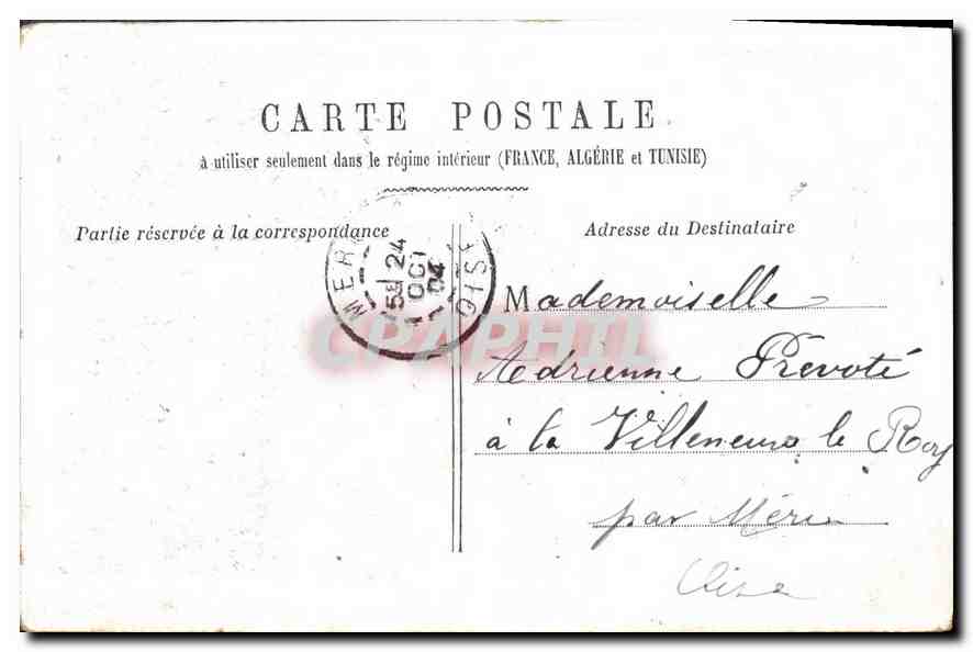 CPA Paris l'hotel des Invalides  — Rückseite