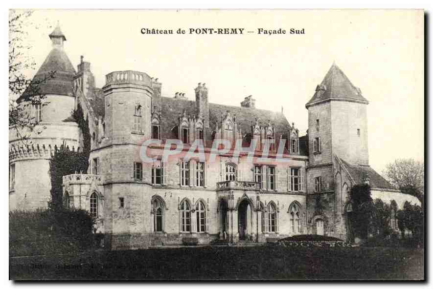 CPA Chateau de Pont Remy Facade Nord 