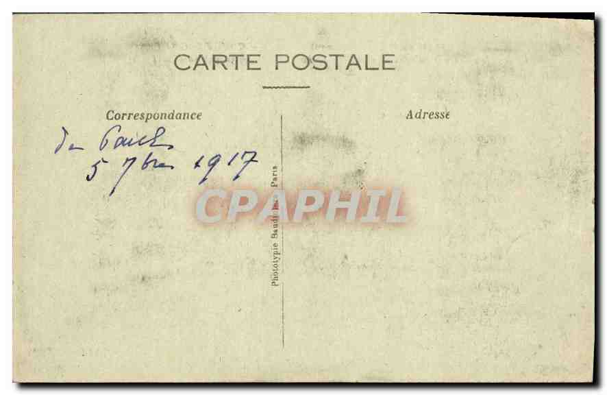 CPA La France reconquise 1917 Coucy le Chateau le Donjon detruit Completement par les Boches aneauti — Rückseite