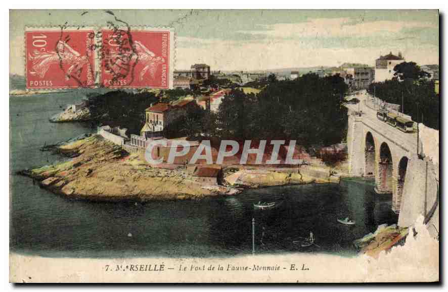 Marseille — Le Pont de la Fausse-Monnaie — E. L.