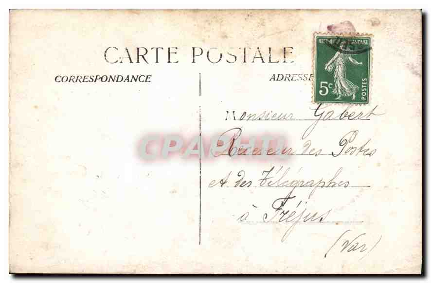 CPA Homme — Rückseite