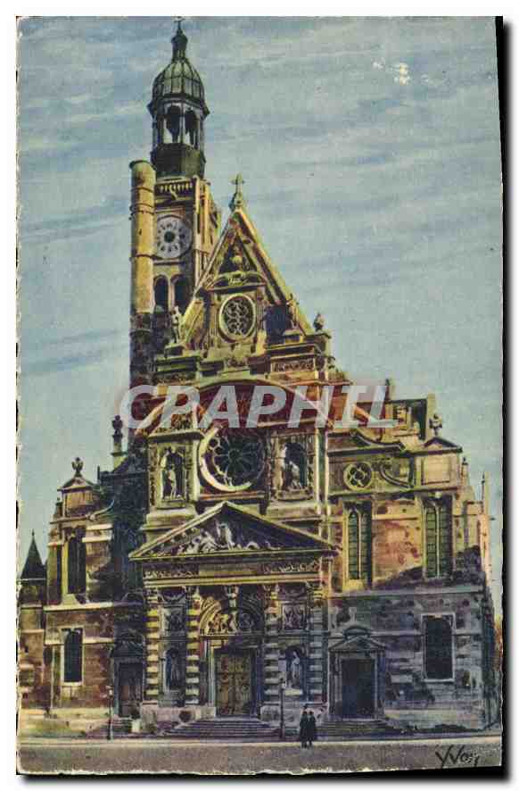 CPA Paris En Flanant l'Eglise Saint Etienne du Mont 