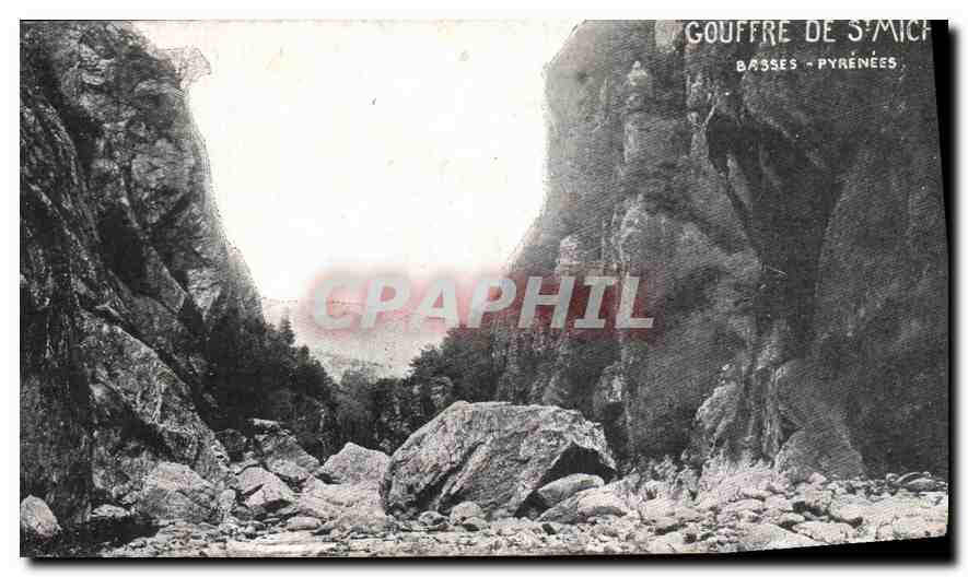 CPA Gouffre de St Michel Basses Pyrenees 