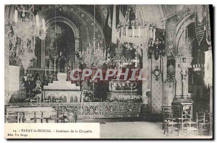 Paray-le-Monial — Intérieur de la Chapelle — Edit. Vve Drago n°24