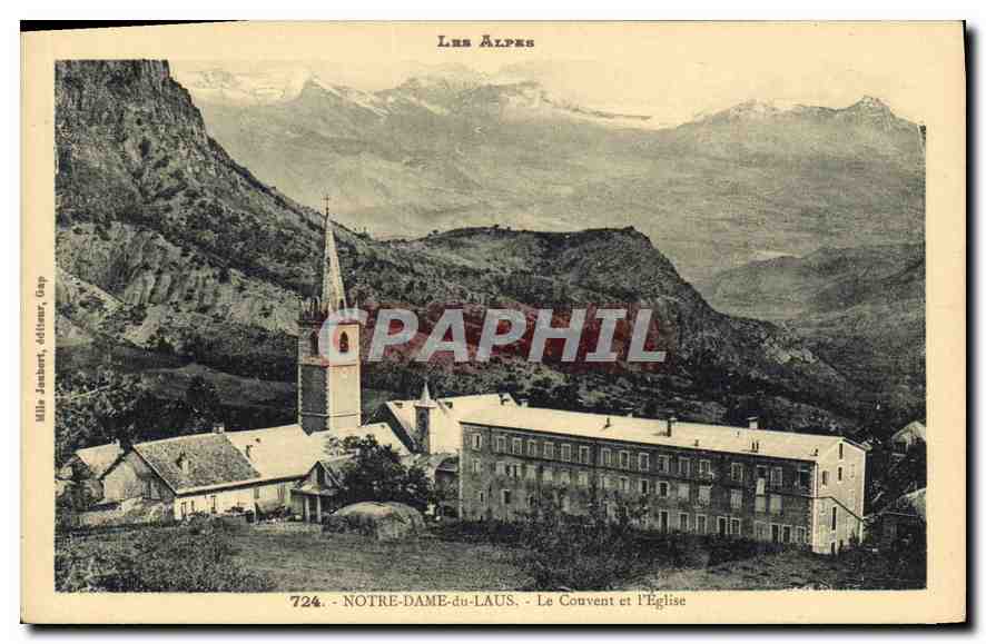 CPA Les Alpes Notre Dame du Laus le Couvent et l'Eglise 