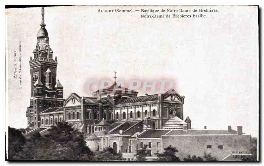 CPA Albert Somme Bssilique de Notre Dame de Brebieres 