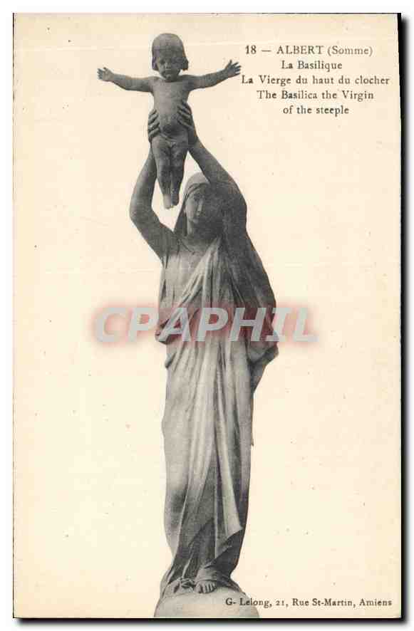 CPA Albert Somme la Basilique la Vierge du haut du Clocher 