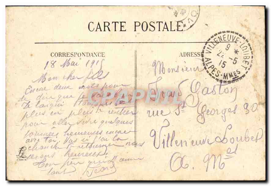CPA La Place de Furnes Belgique Soldats Francais au Repos  — Rückseite