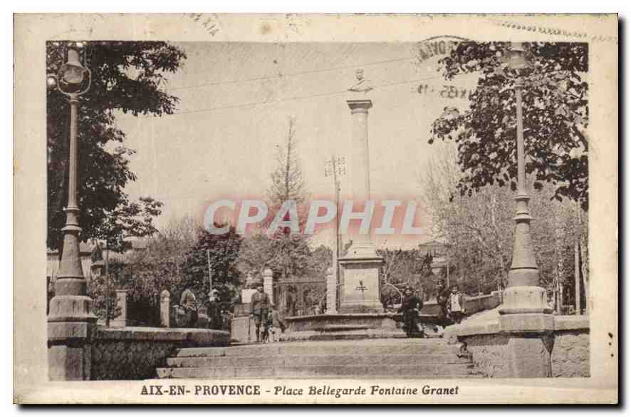 Aix-en-Provence - Place Bellegarde, Fontaine Granet — éditeur non identifié, n° de série non visible