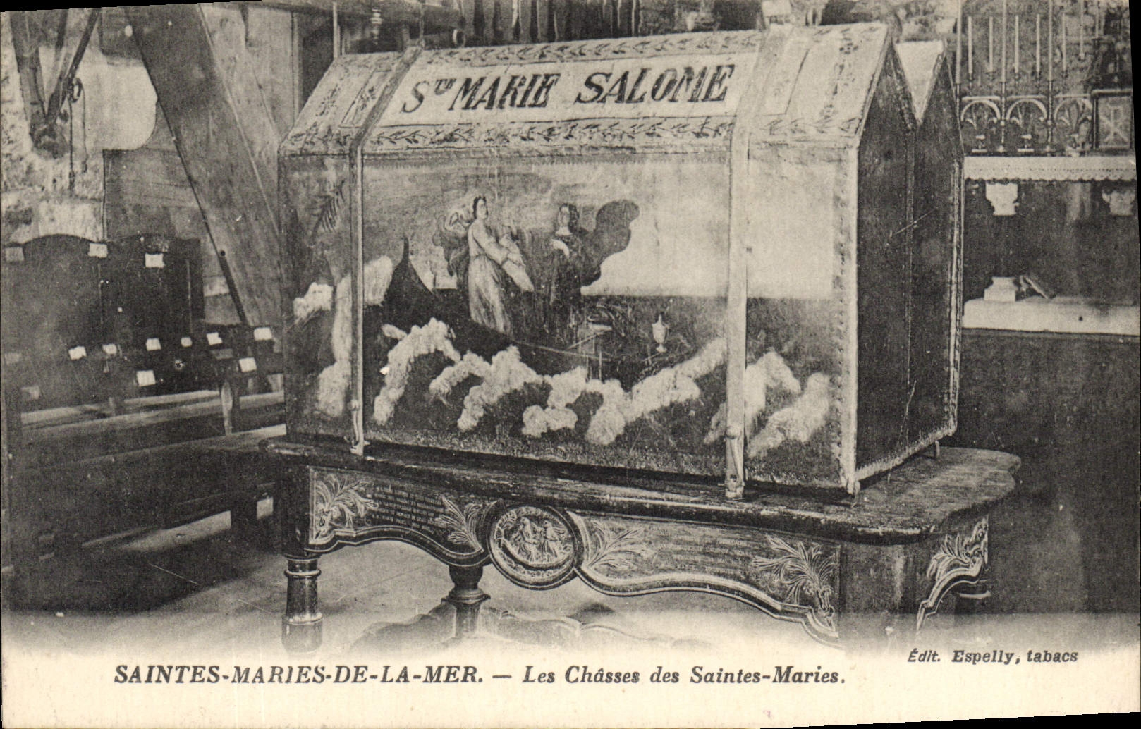Saintes-Maries-de-la-Mer — Le Châsses des Saintes-Maries — Ed. Espelly, tabacs