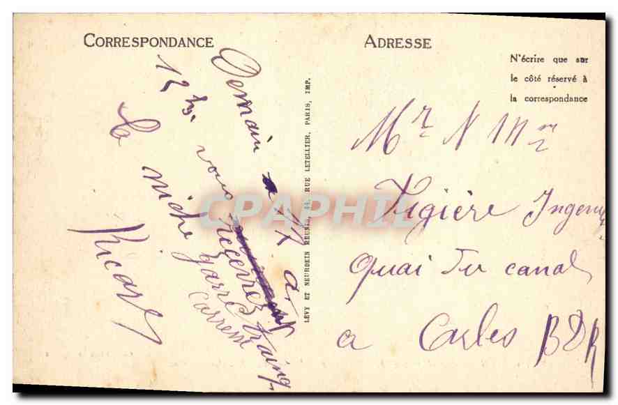 Saintes-Maries-de-la-Mer — Le Châsses des Saintes-Maries — Ed. Espelly, tabacs — Verso