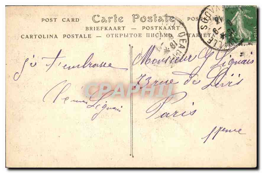 Deauville-la-Forêt - L'Entrée du Normandy-Hôtel — éditeur non identifié, n° de série non visible — Rückseite