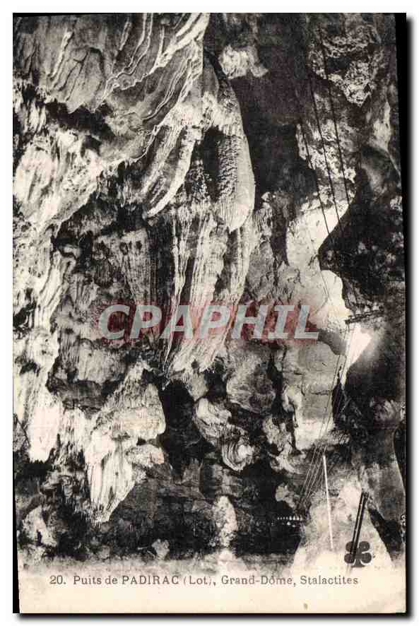 CPA Puits de Padirac Lot Grand Dome Stalactites 