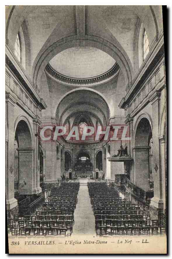 CPA Versailles l'Eglise Notre Dame la Nef 
