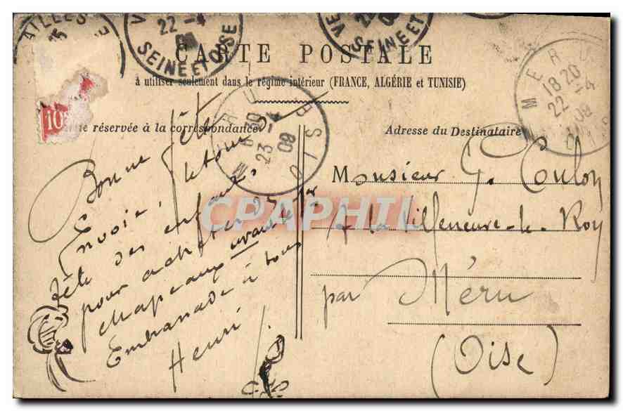CPA Versailles la Chapelle du Chateau par Massart Orgue — Verso