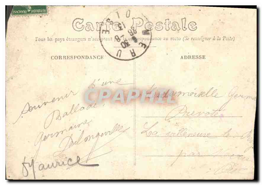 CPA Dieppe l'Avant Port  — Rückseite