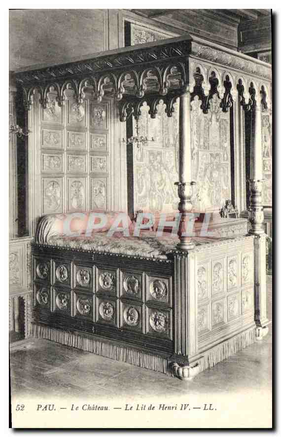 Pau — Le Château — Le Lit de Henri IV — LL. n° 52