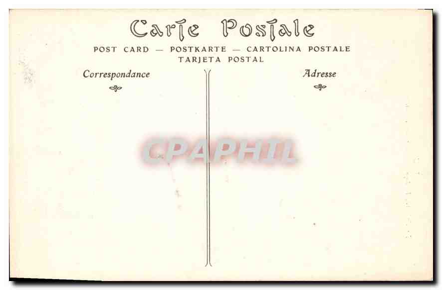 CPA Pau le Chateau Portiques et la Cour d'Honneur  — Rückseite