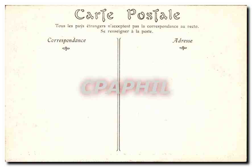 CPA Pau interieur du chateau la Salle a manger  — Rückseite
