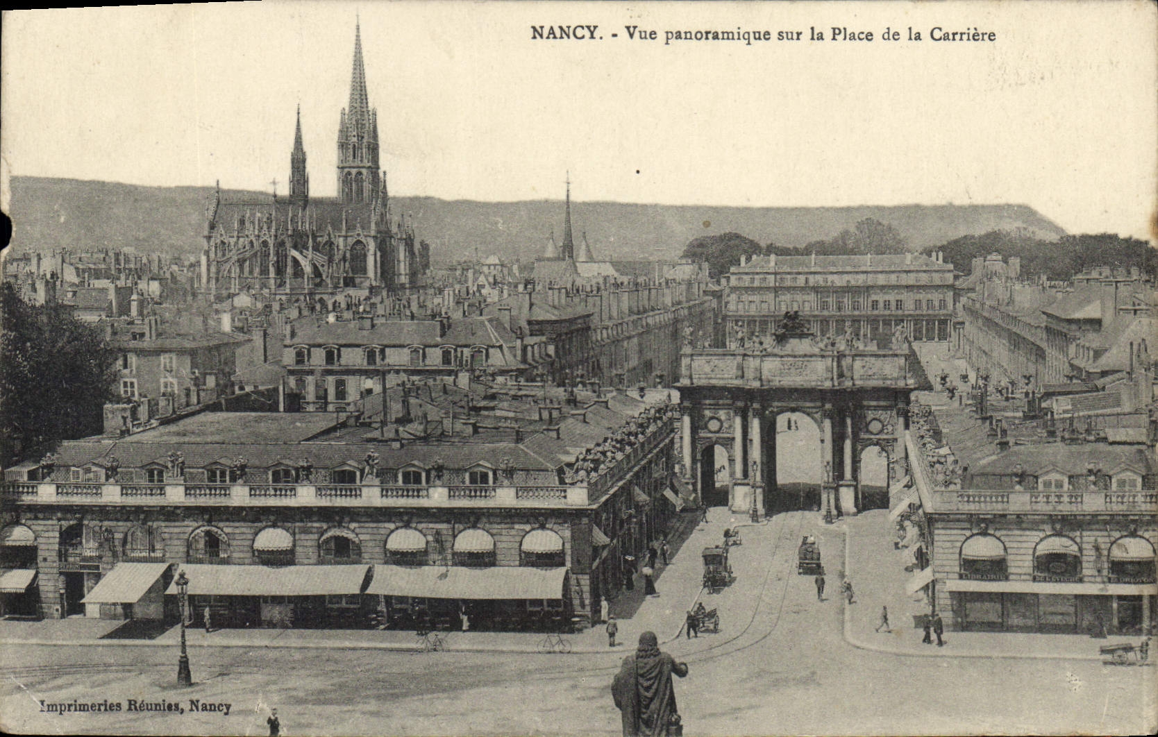 Nancy - Vue panoramique sur la Place de la Carrière — Imprimeries Réunies, Nancy