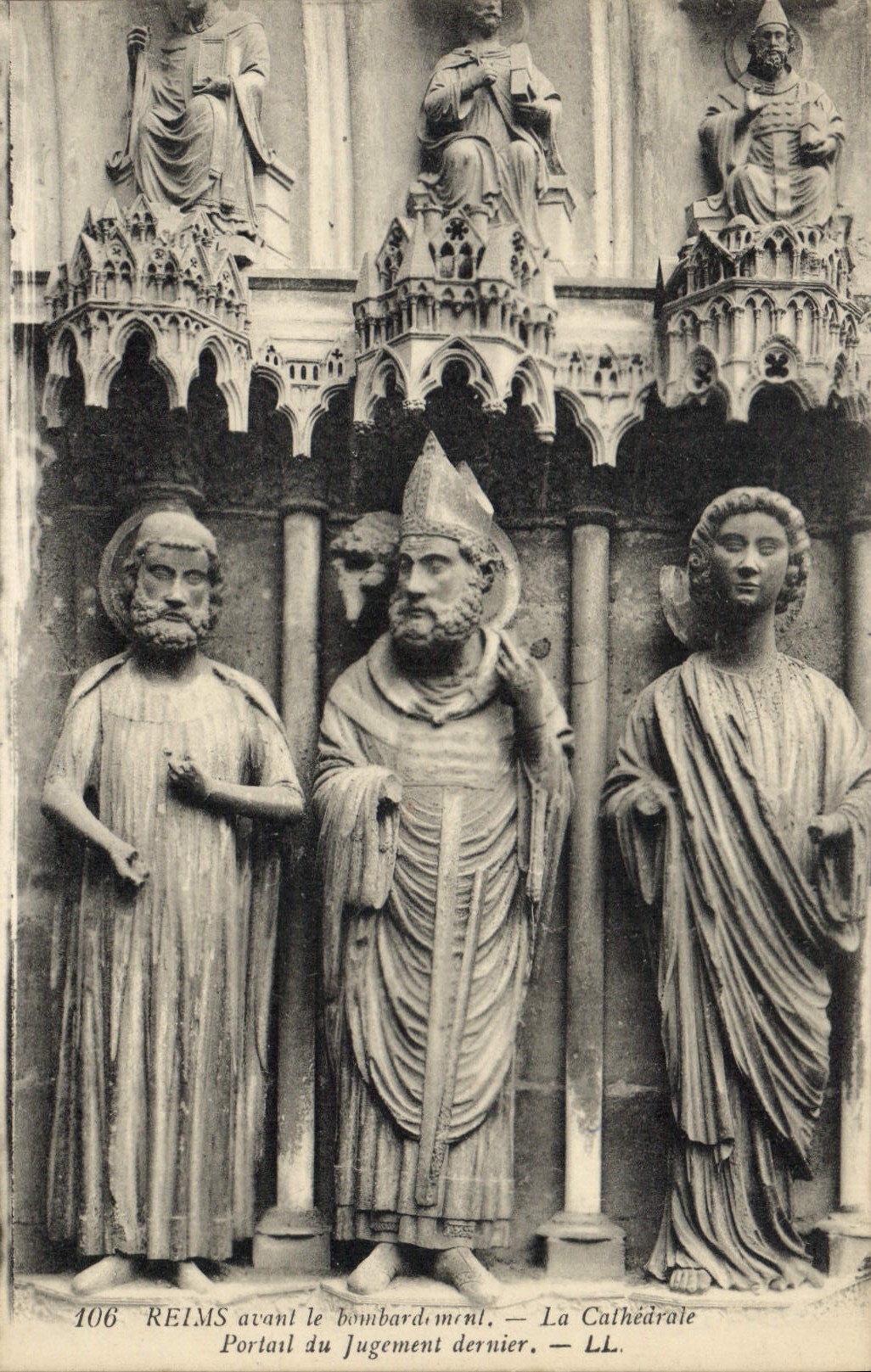Reims — Portail du Jugement dernier — La Cathédrale — LL. — N° 106