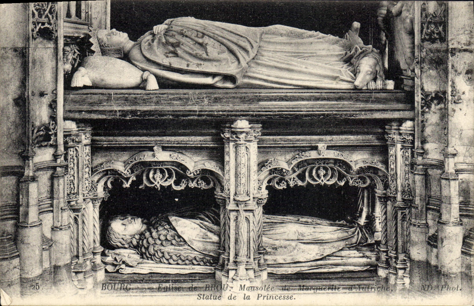 Bourg - Église de Brou - Mausolée de Margueritte d'Autriche — ND. Phot.