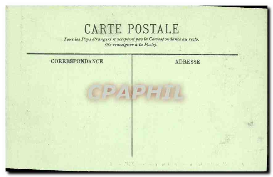 CPA Pau le Chateau la Chambre de Louis XIV  — Rückseite