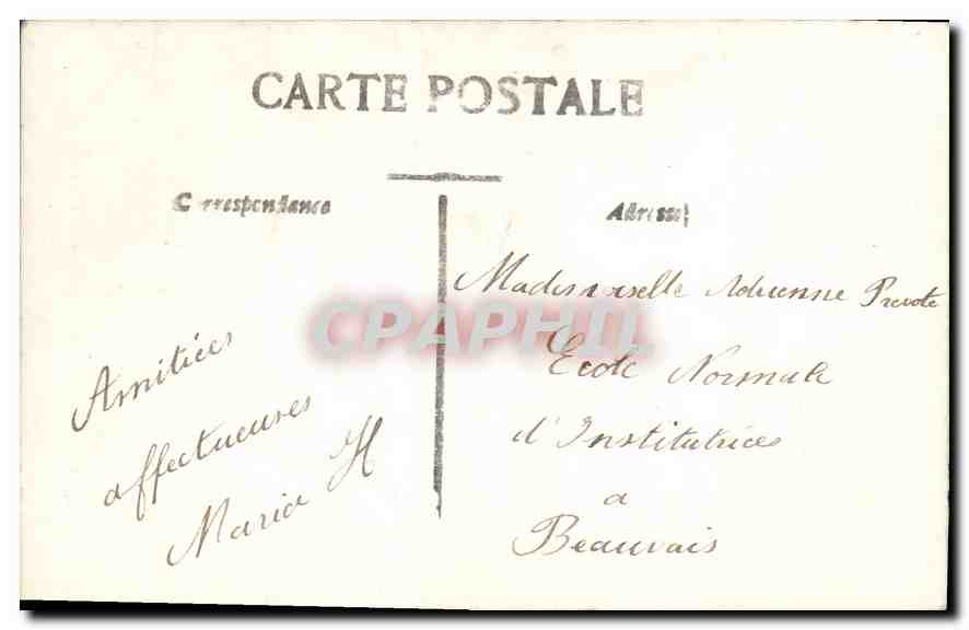 CPA Mille Baisers Femme — Rückseite