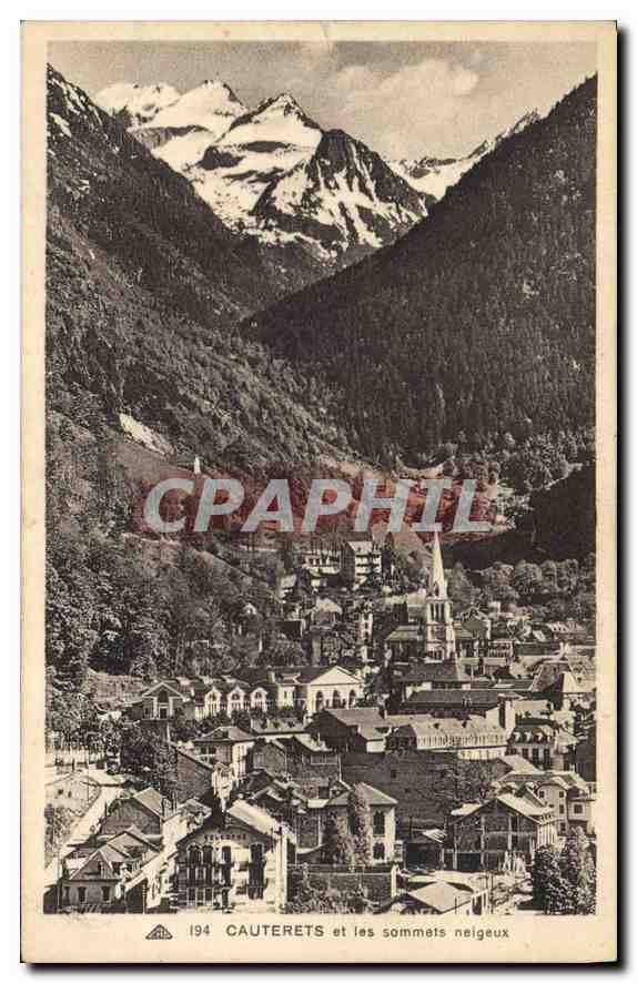 CPA Cauterets et les Sommets neigeux 