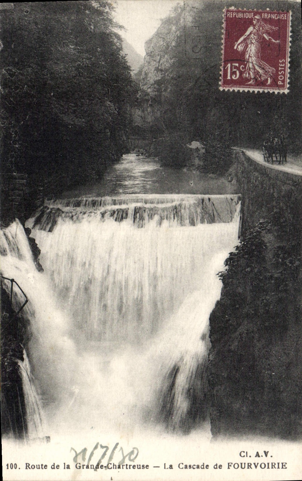 Route de la Grande-Chartreuse — La Cascade de Fourvoirie — Cl.A.V. n°100