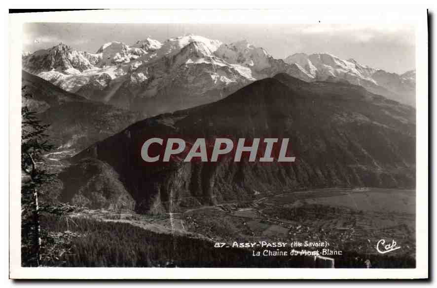 CPA Assy Passy Hte Savoie la Chaine du Mont Blanc 