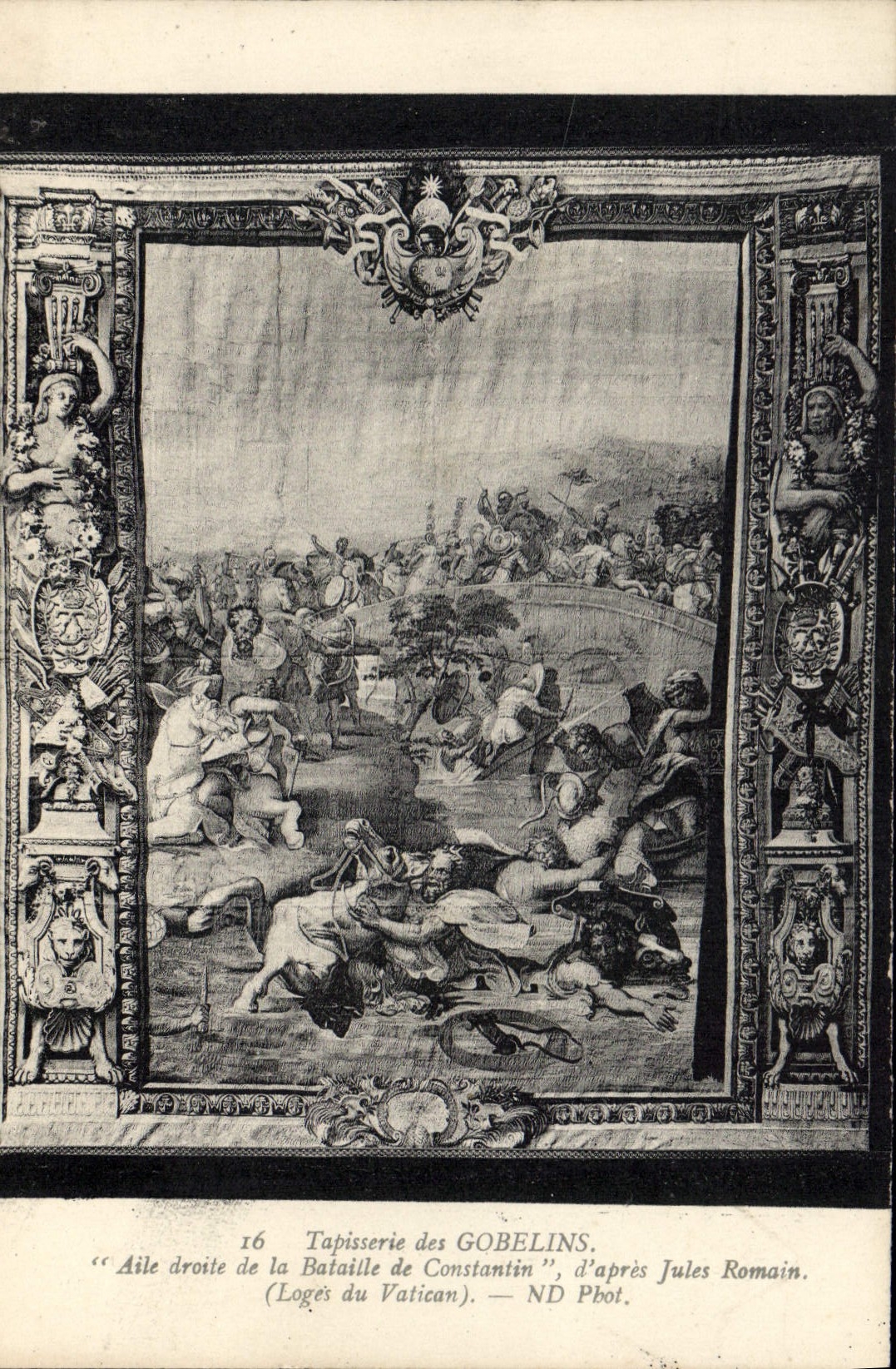 Aile droite de la Bataille de Constantin — Tapisserie des Gobelins — ND Phot.