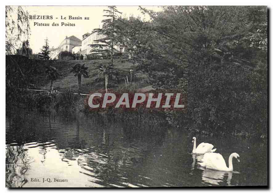 Béziers - Le Bassin au Plateau des Poètes — Edit. J-Q. Béziers