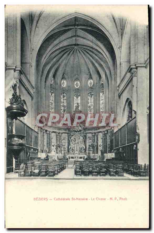 BÉZIERS — Cathédrale St-Nazaire — Le Chozur - M. P., Phot.