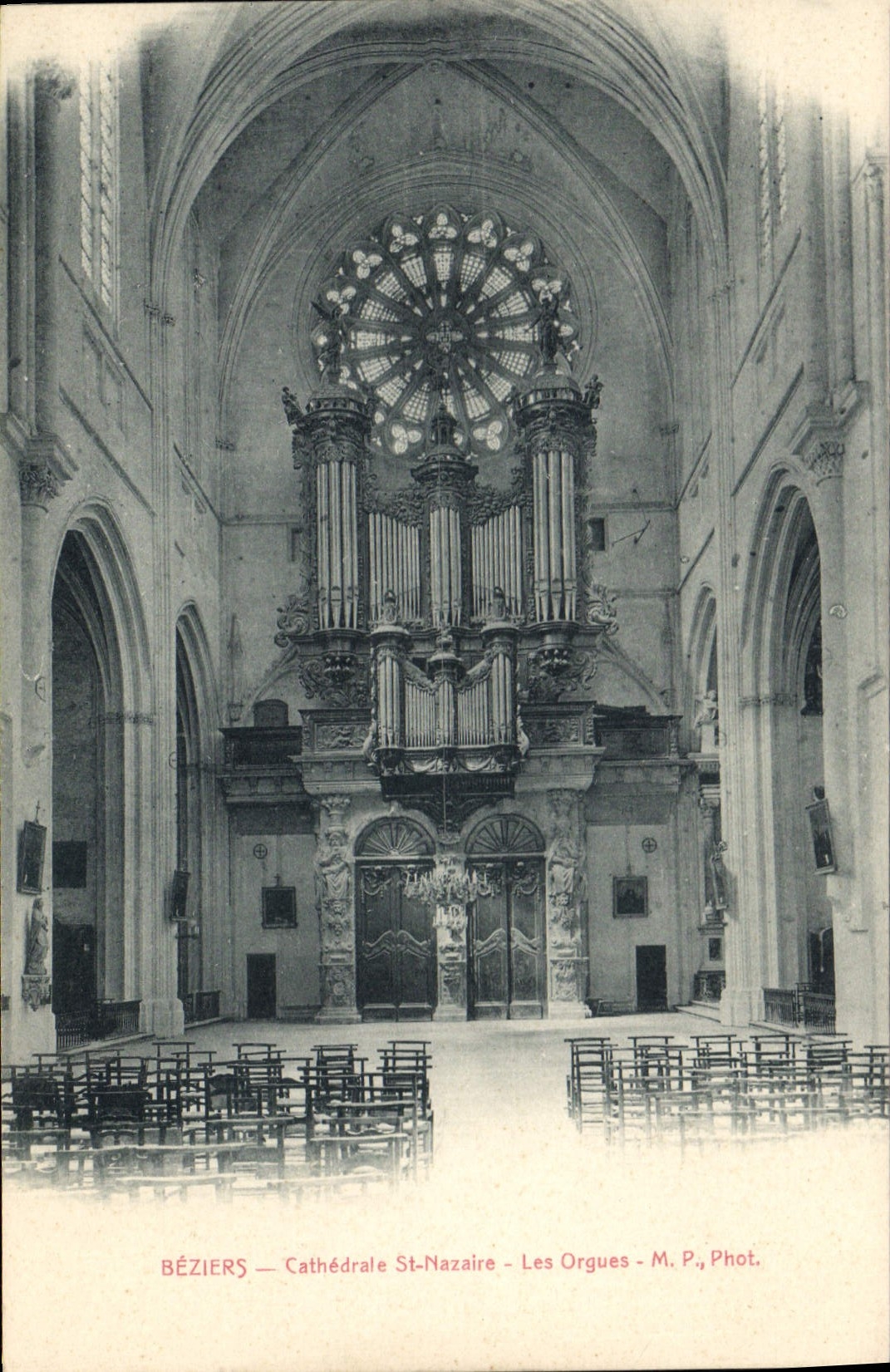 Béziers — Cathédrale St-Nazaire — Les Orgues — M. P., Phot.
