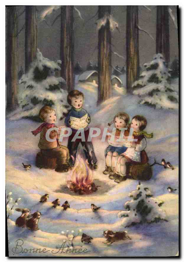CPA Bonne Annee Enfants