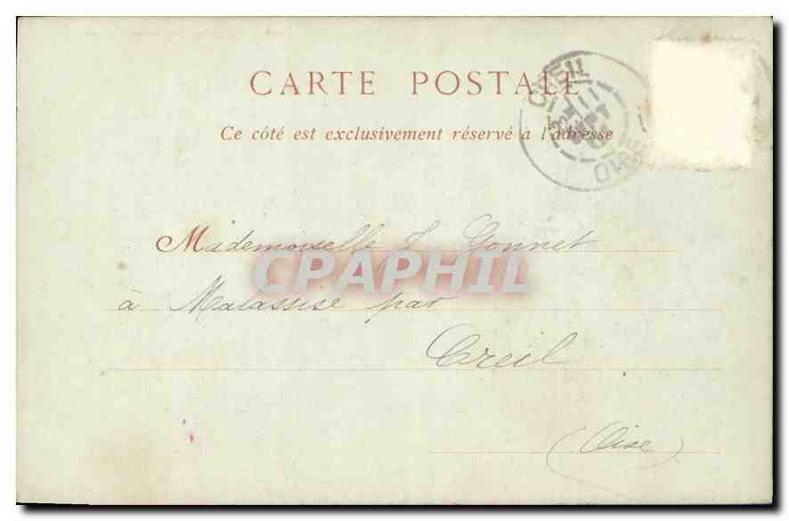 CPA Dieppe Le Vieux Chateau  — Rückseite