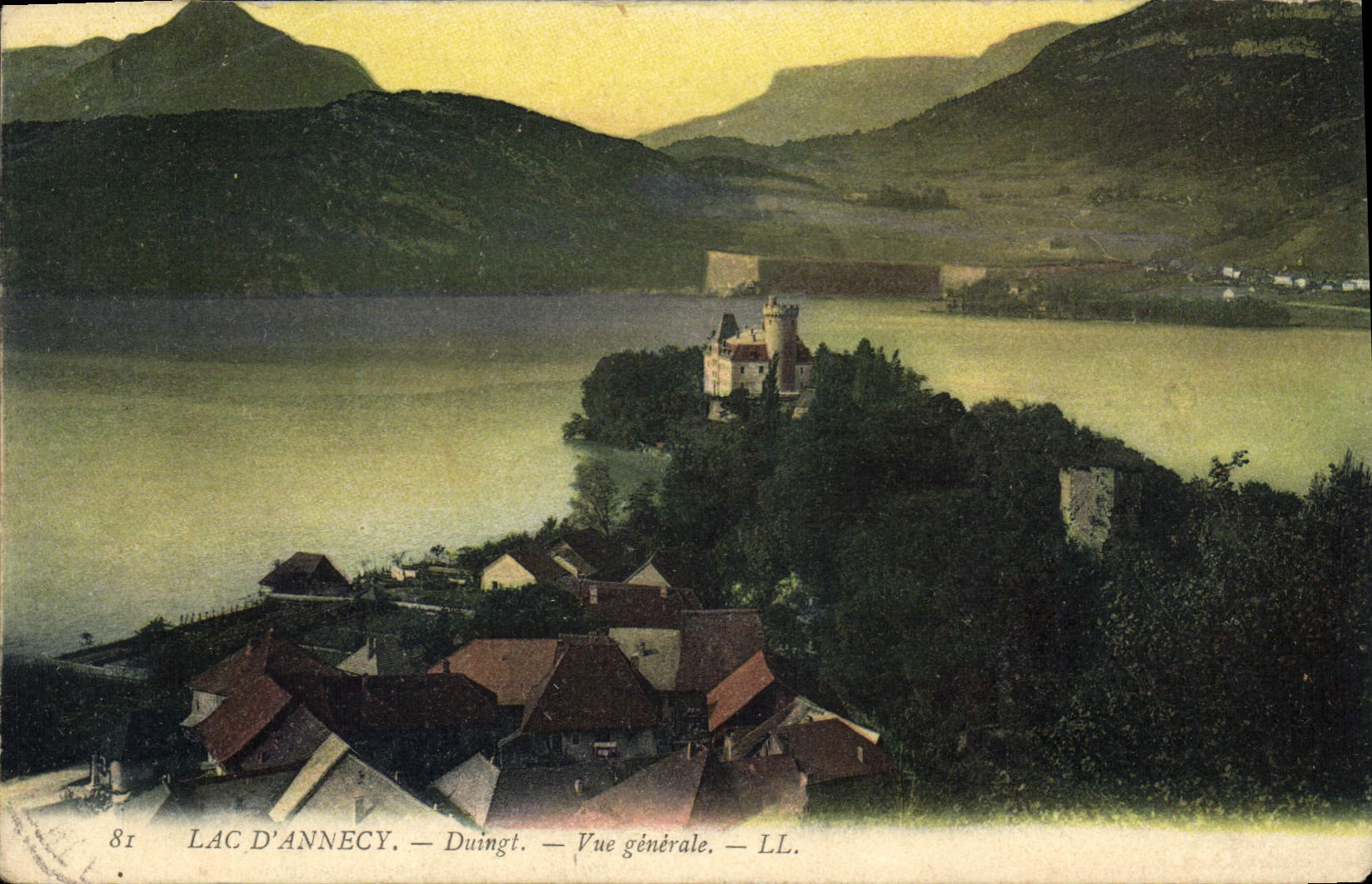 CPA Lac d'Annecy Duingt Vue generale 