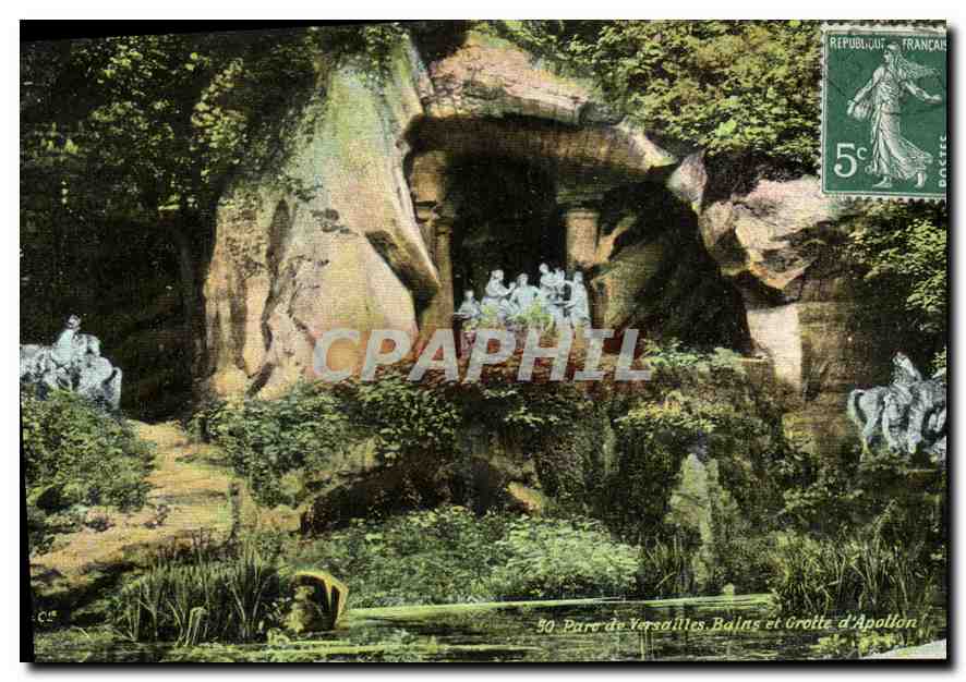 CPA Parc de Versailles Bains et Grotte d'Apollon 