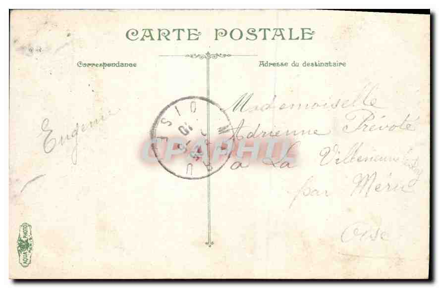 CPA Parc de Versailles Bains et Grotte d'Apollon  — Verso