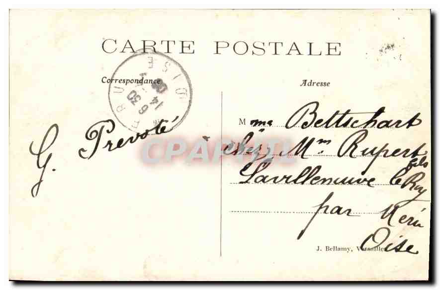 CPA Versailles Bassin de Neptune  — Verso