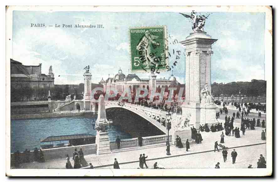 CPA Paris Le Pont Alexandre III 