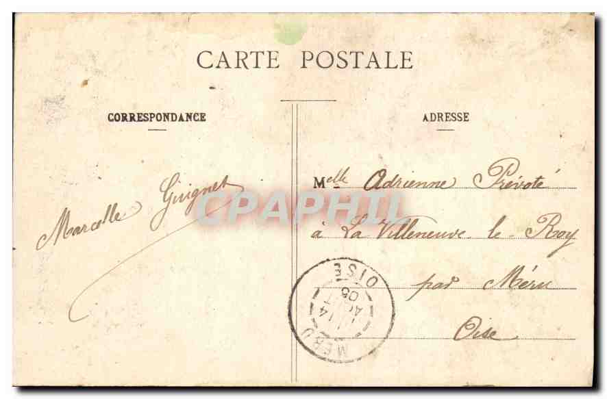 CPA Paris Eglise de la Madeleine  — Verso