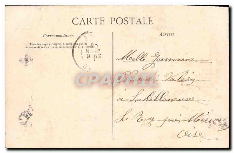 CPA Paris Buttes Chaumont Le Lac et le Belvedere  — Verso