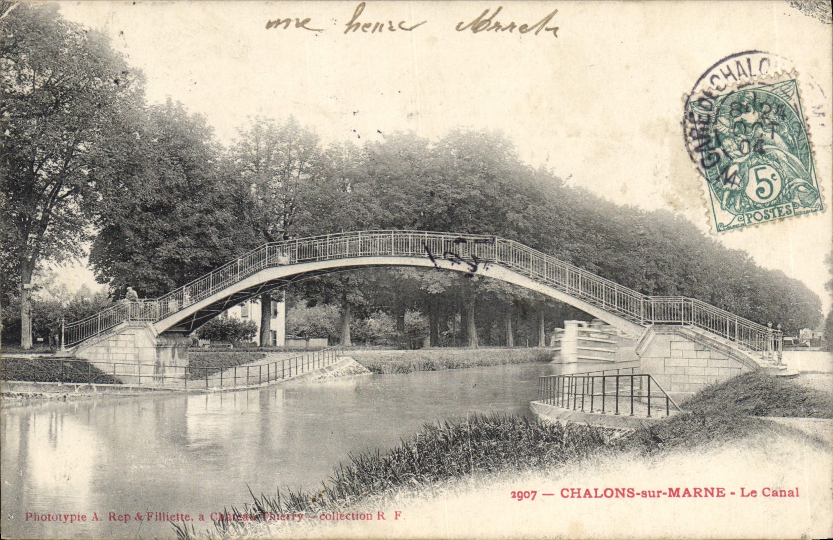 CPA Chalons sur Marne Le Canal 